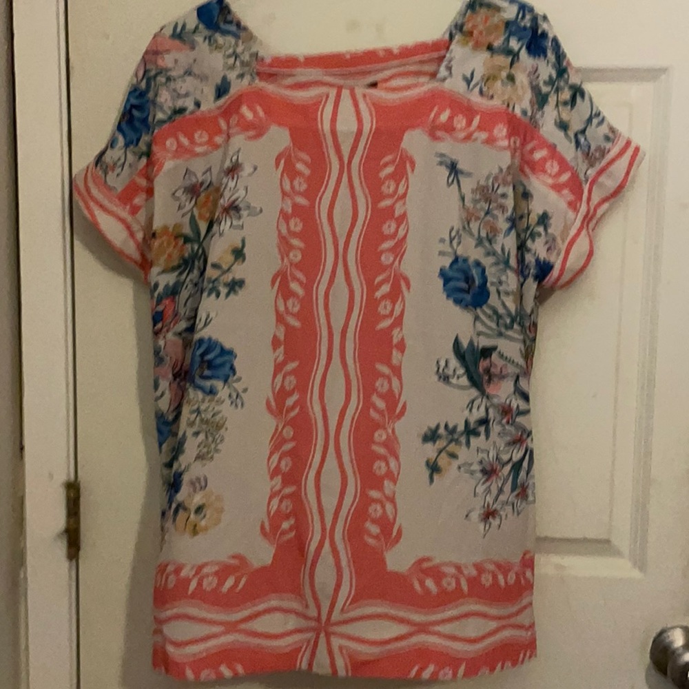 Suzanne betro XL floral top